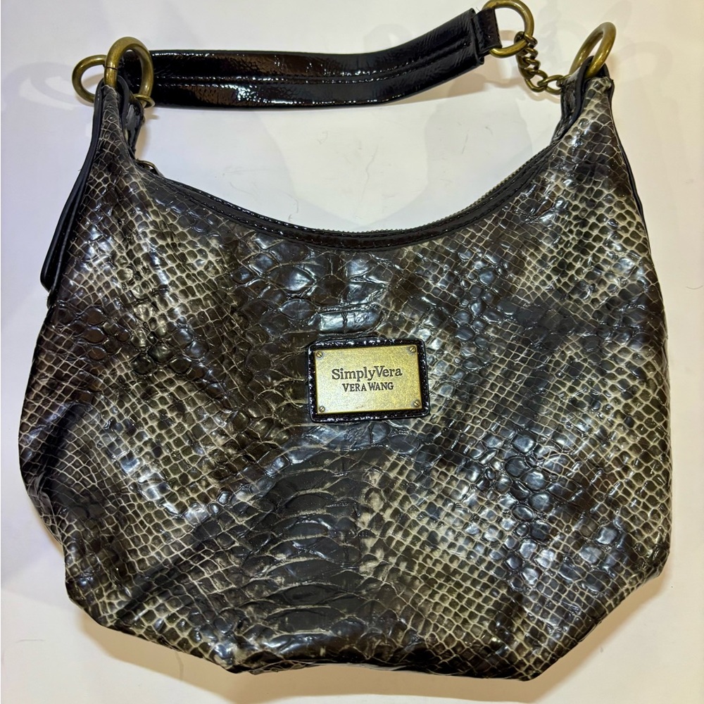 Simply Vera Wang snake skin purse bag